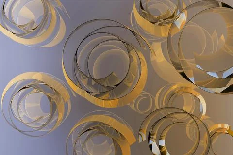 Abstract soft background with pattern of bubbles, curls, circles of light vio Stockillustratie