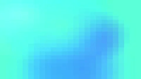 Abstract soft blue and green gradient background with pixelated effect Video stock 329460577