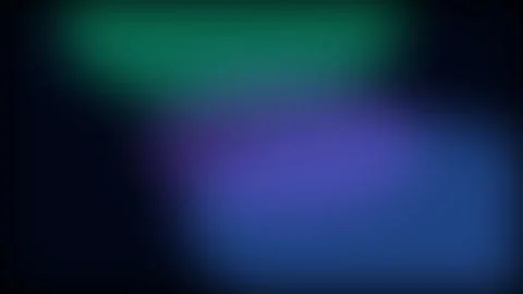 Abstract soft blue and green light gradients on a deep black background 库存影片 336262437