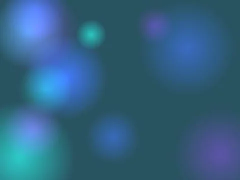 Abstract Soft Blue and Purple Bokeh Background with Dreamy Defocused Circle.. Stock Illustration