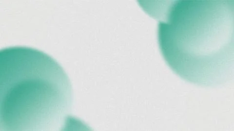 Abstract Soft Blue Green Spheres with Gradient Background. Stock Illustration