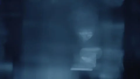 Abstract soft blue light leaks overlay effect Stock-Footage 340605370