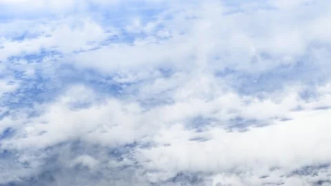 Abstract soft blue sky with white clouds background texture Stock Footage 330205908