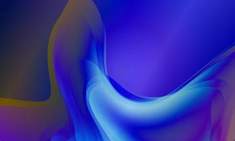 Abstract soft blue vibrant motion background. shiny wavy liquid. Stock Illustration