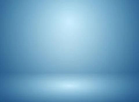 Abstract soft blur of gradient blue studio and wall background. Stock Illustration