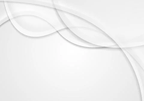 Abstract soft blurred grey waves background Stock Illustration