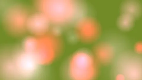 Abstract Soft Bokeh Background with Green and Peach Circular Light Spots fo.. Stock Illustration