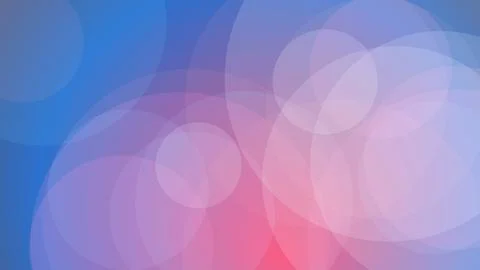 Abstract soft bokeh background with overlapping circles in blue and pink pa.. Stock Illustration