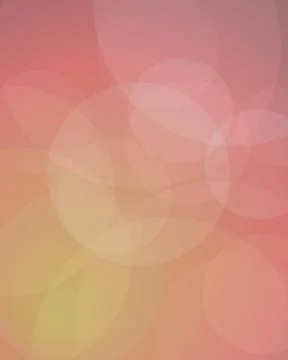 Abstract Soft Bokeh Background with Overlapping Circles and Warm Gradient M.. Stock Illustration