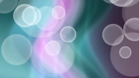 Abstract Soft Bokeh Bubbles over Colorful Wavy Gradient Background 스톡 동영상 329264805