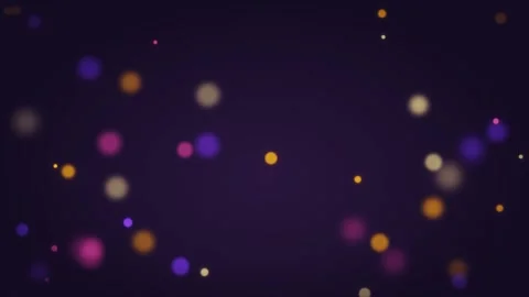Abstract Soft Bokeh Particles Floating Loop, Colorful Blurred Glowing Circles 库存影片 338396609