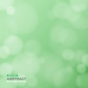 Abstract of soft bokeh pattern on gradient green background. Stock-Illustration