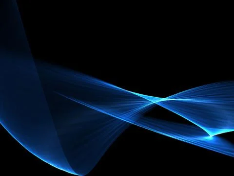 Abstract Soft Color Blue Wave Background Stock Illustration