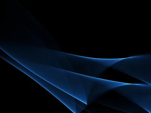 Abstract Soft Color Blue Wave Background Stock Illustration