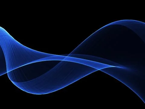 Abstract Soft Color Blue Wave Background Stock-Illustration