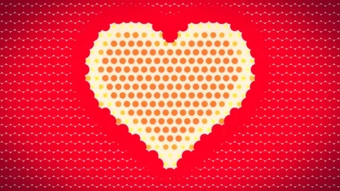 Abstract soft color heart shape dotts style background \\ New quality universal Stock Footage 79868932