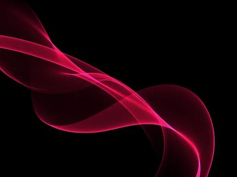 Abstract Soft Color Red Wave Background Stock Illustration