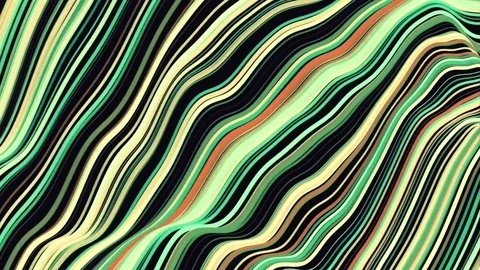 Abstract soft color thread lines flowing waving animation background - New Video stock 82257465