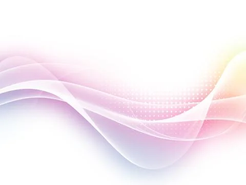 Abstract soft colorful wave background Illustrazione stock