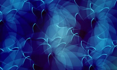 Abstract soft curve overlay blue background. artistic wallpaper. Abstract Illustrazione stock
