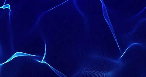 Abstract soft digital particle waves with light background animation 動画素材 245430486