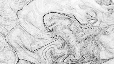 Abstract Soft Fluid Lines with Organic Ink Motion Stock Footage 329949333