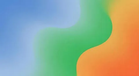Abstract soft focus background with organic blurred waves in blue, green, a.. Stock Illustration