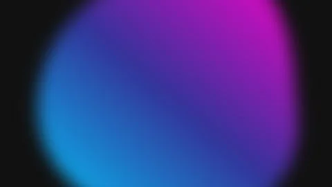 Abstract soft glowing blue and pink gradient light against a black backdrop Video stock 335117571
