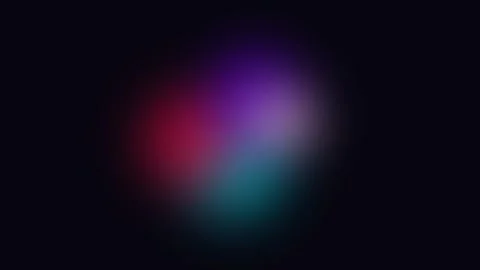 Abstract soft glowing gradient orb with vibrant purple and blue light haze 库存影片 336262579