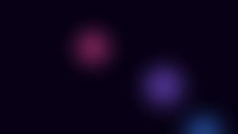Abstract soft glowing light orbs floating against a dark black background Stock Footage 338311282