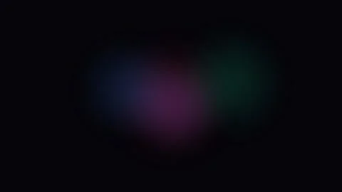 Abstract soft glowing purple and teal light orbs on deep black background 動画素材 338309983