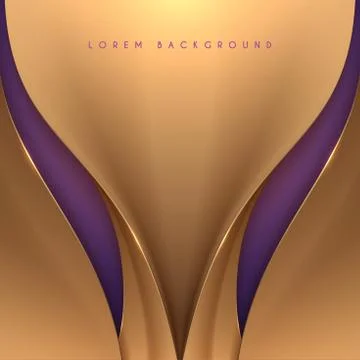 Abstract soft gold wave background Stock Illustration