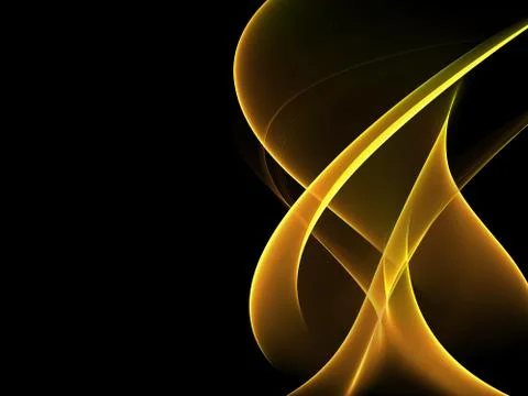 Abstract soft golden wave design element 스톡 일러스트