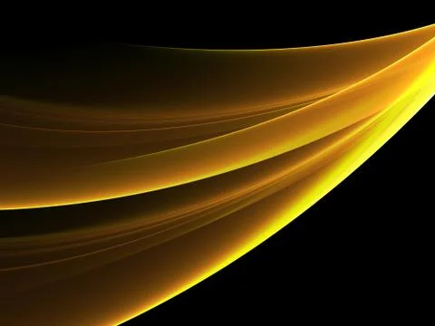 Abstract soft golden wave design element Stock Illustration