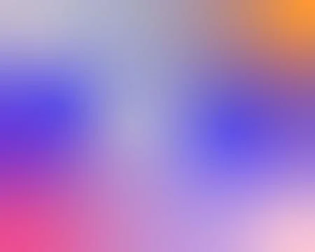 Abstract Soft Gradient Background with Vibrant Purple, Blue and Orange Color 库存插图