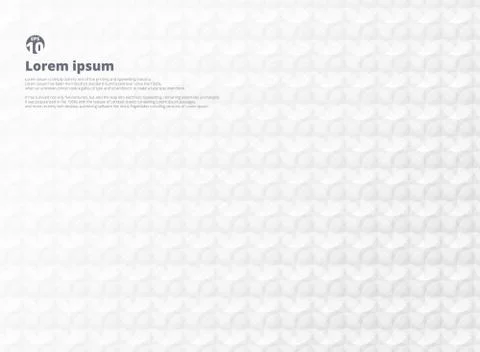 Abstract of soft gradient grey and white circle shape pattern background. You Stock Illustration