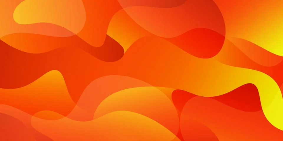 Abstract soft gradient orange liquid shape background Stock Illustration
