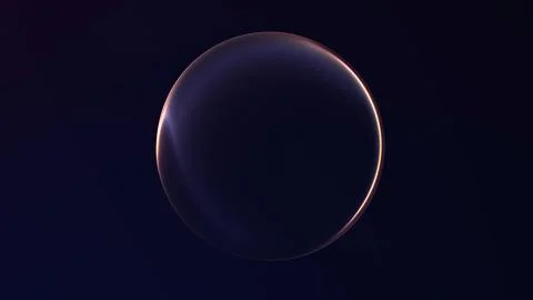 Abstract soft gradient plasma orb with smooth luminous glow in minimal futu.. Stock Illustration
