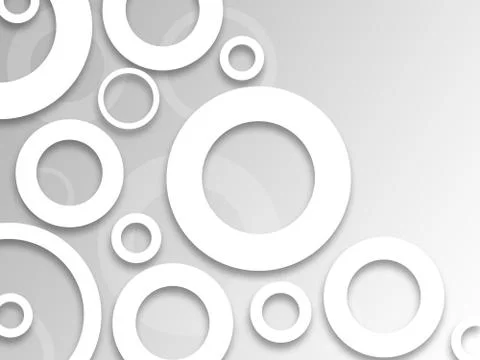 Abstract soft gray background with circles Stock Illustration