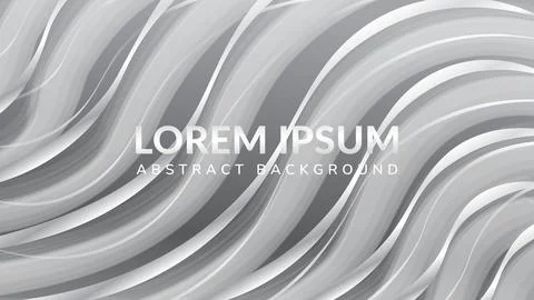 Abstract Soft Gray Waves Stock-Illustration