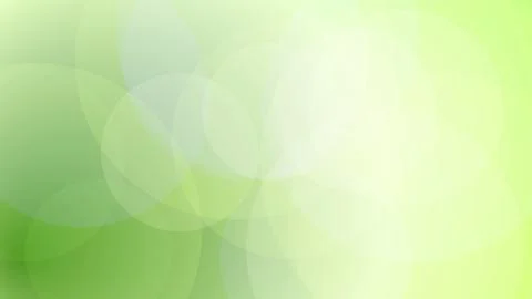 Abstract Soft Green Bokeh Background with Overlapping Circles and Bright Li.. Stock Illustration