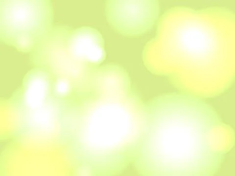 Abstract soft green bokeh background with bright yellow light circles and g.. Stock Illustration