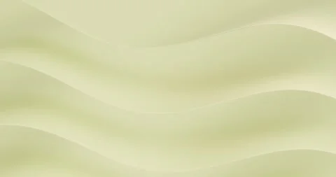 Abstract soft lemon yellow wavy layers background looping 3d animation Stock Footage 334654239
