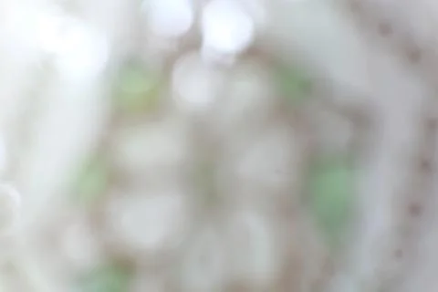 Abstract Soft Light Background with Gentle Green and White Bokeh Stock Photos
