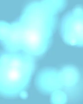 Abstract Soft Light Blue Bokeh Background with Glowing Circles and Ethereal.. Stock Illustration