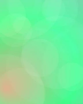 Abstract Soft Light Green Gradient Mesh Background with Blurry Bokeh Circle.. Stock Illustration