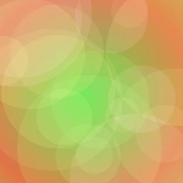 Abstract Soft Mesh Background with Overlapping Green and Orange Translucent.. Stock Illustration