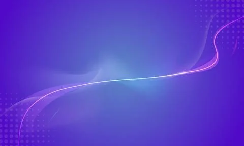 Abstract soft motion glowing wavy lines on purple background. Stock Illustration