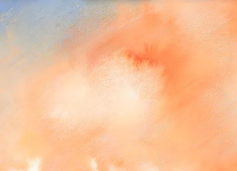 Abstract soft orange and peach watercolor texture background Stock Illustration
