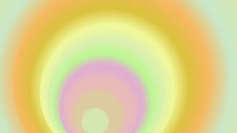 Abstract Soft Pastel Gradient Background with Concentric Circles and Aura E.. Stock Footage 332492854